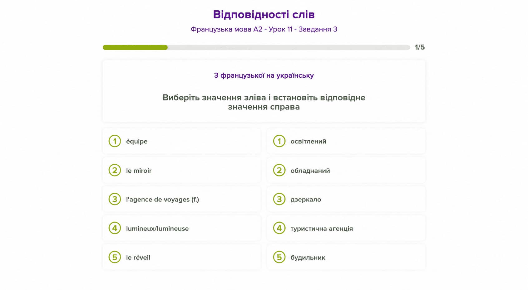 Зручне вивчення слів